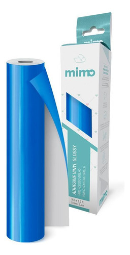 Adesivo Vinil Brilho Azul Céu 23cmx2,5m Mimo