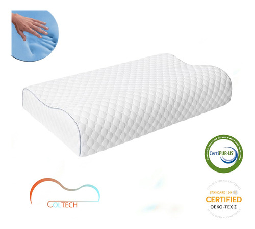 Almohada Cervical Hecha De Espuma De Memoria Y Gel Tienda