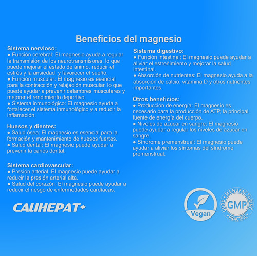Calihepat+ Citrato De Magnesio 60 Cápsulas Pack X4