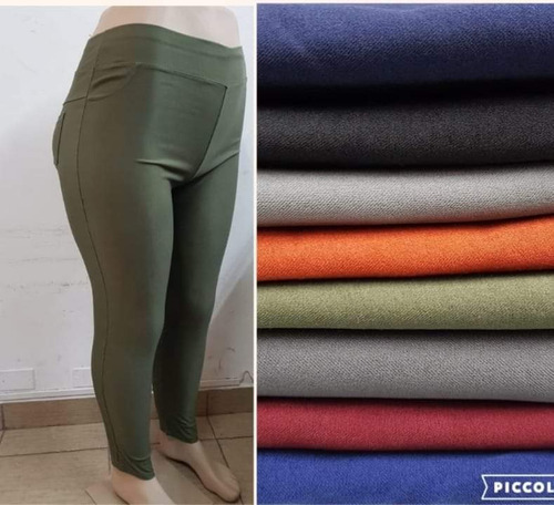 Calza Pantalon Bengalina Elastizada Talles Grandes