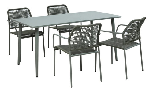 Terraza Lepascal 5 Piezas Verde Just Home Collection