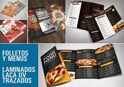 500 Folleto Flyer Volante Brochure Catalogo Diptico Color