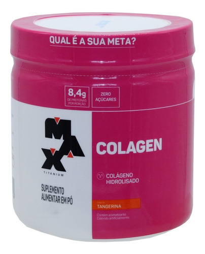 Colageno Hidrolisado Max Titanium 240g Sabor Tangerina