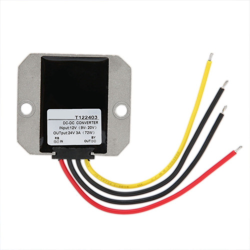 Aumento De Voltaje Del Convertidor De Cc Cc 12v A 24v 3a 72w