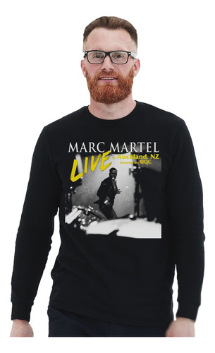 Polera Ml Marc Martel Live In Auckland Rock Impresión Direct