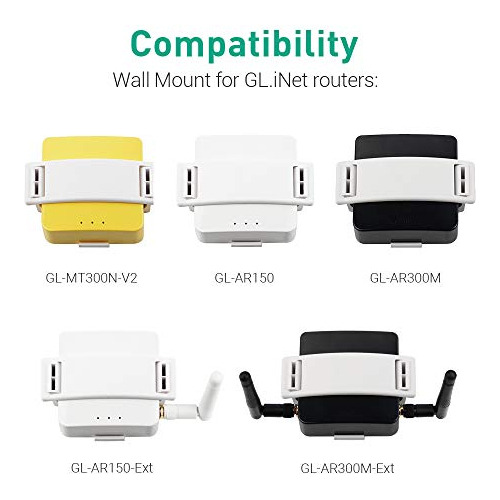 Soporte De Pared Para Enrutador Wifi Gl.inet Con Tornillos,