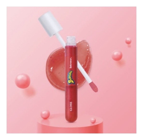 Gloss Labial Vermelho Morango Intense Bubbaloo O Boticario
