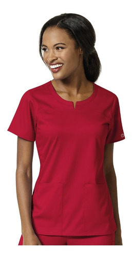 Top 6419 Mujer Rojo Medico Wonderwick Youniforms