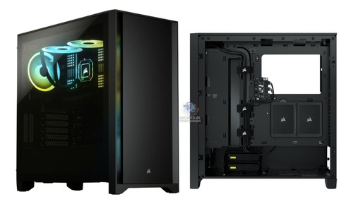 Case Corsair Atx 4000d Airflow Tempered Glas Black Nuevos