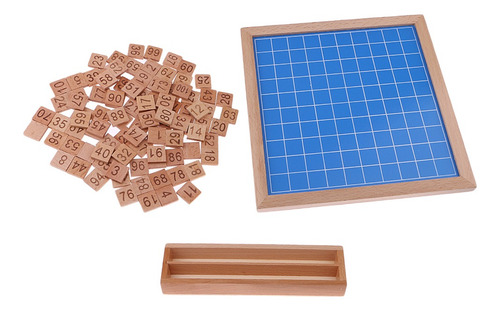 Tablero De Conteo De Número 1-100 Montessori Material Para