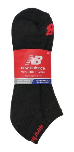 Calcetines New Balance Low Cut Para Hombre 6 Pares