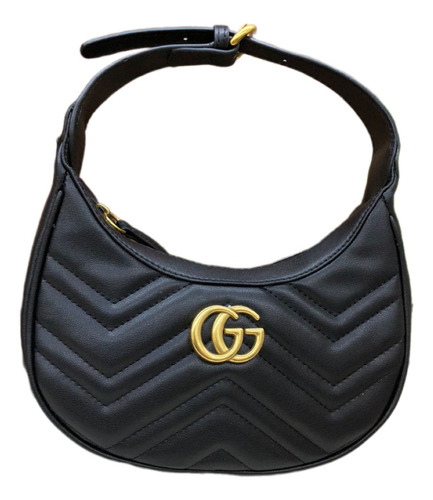 Minibolsa Gucci Gg Marmont Con Forma De Media Luna Mujer 