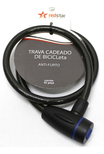 Trava Anti-furto De Bike Capacete Objetos Cabo Aço Espiral