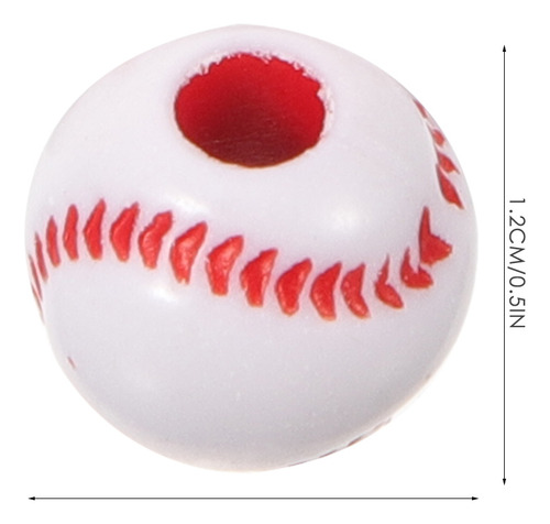 Abalorios De Béisbol Para Hacer Joyas, 50 Unidades