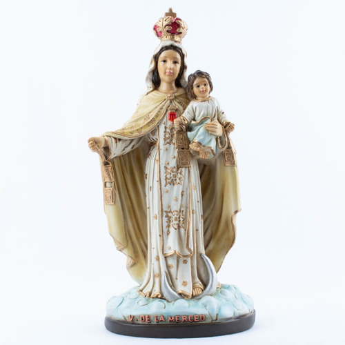 Virgen De La Merced Con Niño Gmz