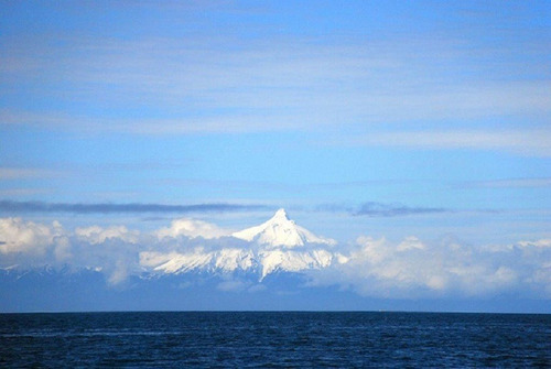 Terreno 1ra Fila Playa Mirando Continente Y Volcán Nevado