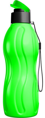 Squeeze Garrafa De Água Plástico Neon 600ml Academia Escola Cor Verde