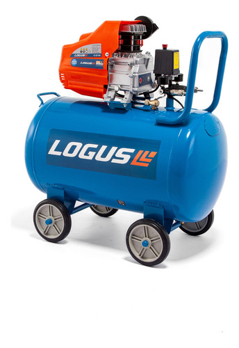Compresor Aire Logus 2,5hp 100 Litros Portatil Color Azul Fase eléctrica Monofásica Frecuencia 50