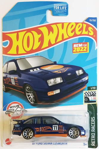 Hot Wheels '87 Ford Sierra Cosworth Mide 7 Cm Escala 1:64