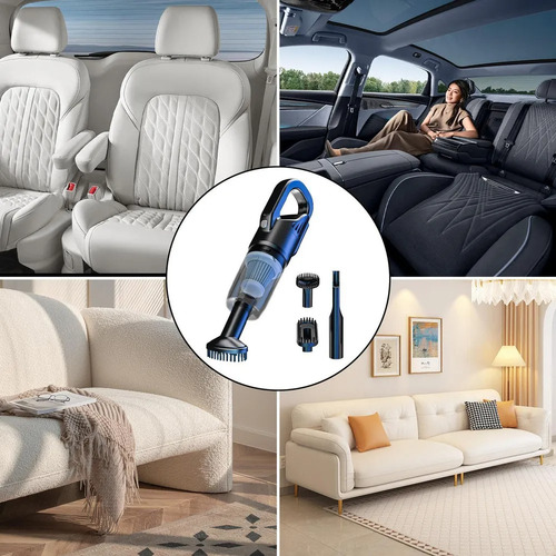 Solteca Aspiradora Portátil Inalámbrico De Mano Para Hogar Auto 8.5kpa Aspiradora Portátil Color Negro Aspiradora De Mano Portátil Inalámbrica Para Hogar Automóvil