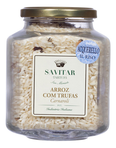 Arroz Italiano Carnaroli Com Trufa Negra Savitar 450 Gr