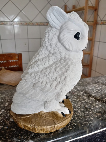 Estatueta De Coruja Para Sala E Escritório Prateleira Nincho