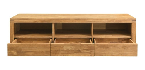 Imagen 3 de 4 de Mueble Tv 100% Madera Maciza De Roble Ref: Maciza07