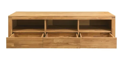 Mueble Tv 100% Madera Maciza De Roble Ref: Maciza07