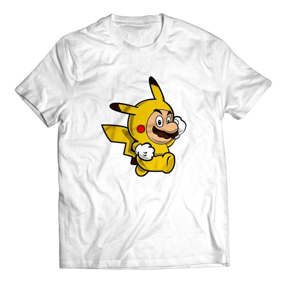 Camiseta Mario Pikachu Personalizada 