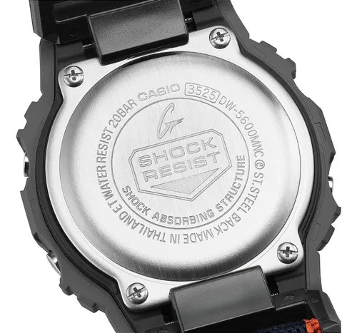 Relógio Casio G-shock Dw-5600mnc-8a2dr Preto Positivo