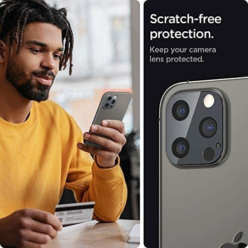 Imagen 5 de 9 de Protector Lente Camara Spigen Para iPhone 12 Pro Max X2 Graf