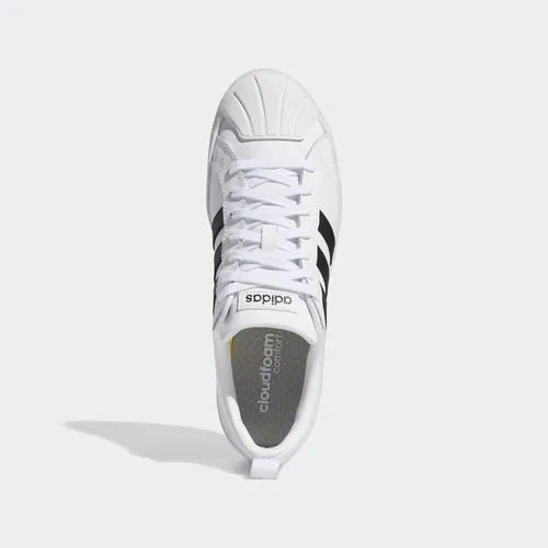 Adidas cloudfoam 2025 blancos con negro