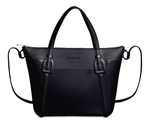 Bolsa Original Feminina Média Petite Jolie Lídia Pj10317 Cor Preto Cor da correia de ombro Preto