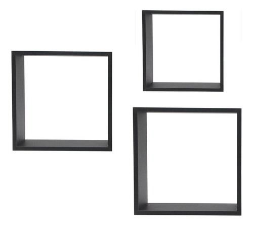 Set De 3 Repisas Cubo Madera 30x30x12 27x27x12 24x24x12