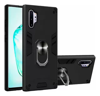 Funda Case Para Motorola G6 Play Con Anillo Metalico Negro