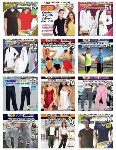 Imagen 5 de 10 de Promo Pack 2 Patrones Soryferc Ya Cortados