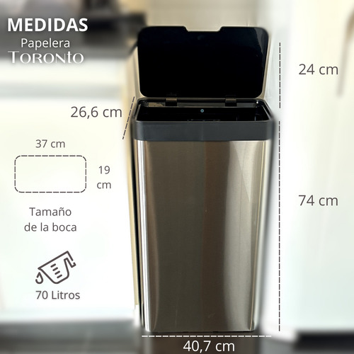 Papelera Automatica Inteligente Toronto 70 L