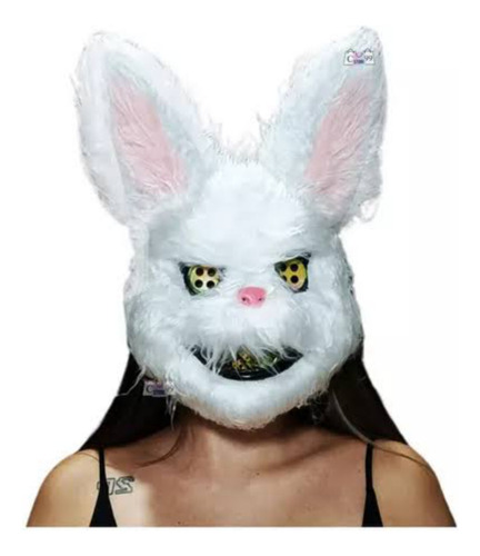 Mascara Conejo Malo Asesino Halloween Bad Bunny Con Luz Led