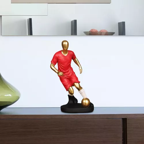 Ornamento de jogador de futebol, decoração de personagem de jogador de  futebol, enfeite de jogador de futebol para sala de estar