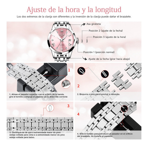Reloj De Pulsera Elegante Para Mujer De Cuarzo Analógico