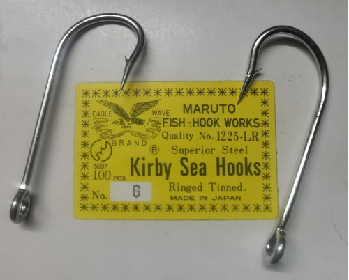 Anzuelos Maruto Kirby Sea Hooks #6 Mar 1000 Unidades