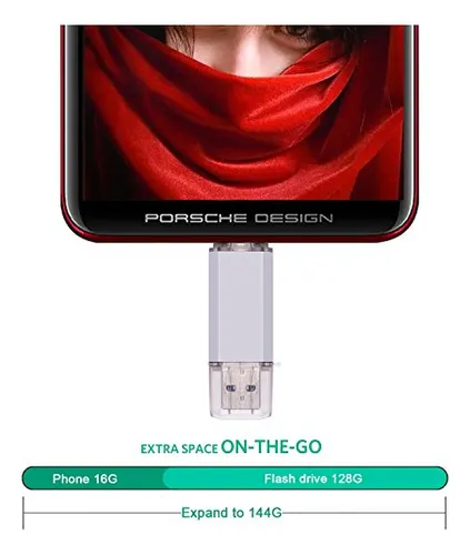 Unidad Flash Usb C Raoyi De 128 Gb, 2 En 1, Usb 3.0 Tipo C D
