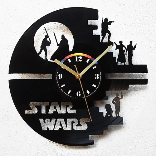 Reloj de pared star wars sales