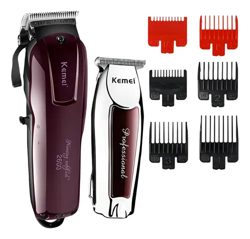 Kemei Kit Maquina Corte Profissional 2600 + Km9163