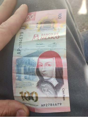 Billete De 100 Pesos Con Error De Tinta