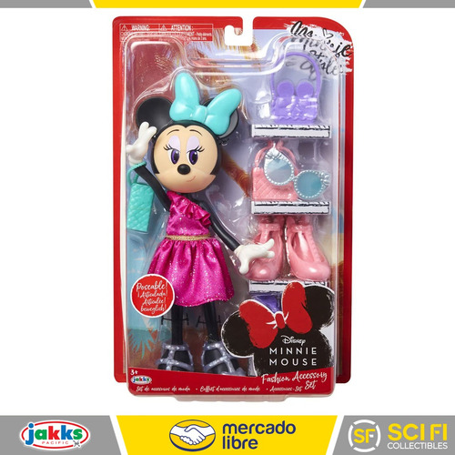 Muñeca Minnie Mouse Set De Accesorios De Moda Disney