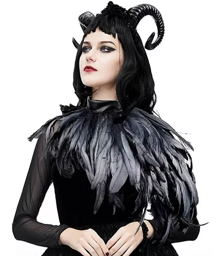 Disfraz de Maléfica para Mujeres en Halloween, Cuervo Gótico