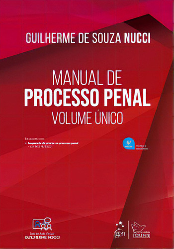 Manual De Processo Penal, De Nucci Souza. Editora Forense, Capa Mole Em Português