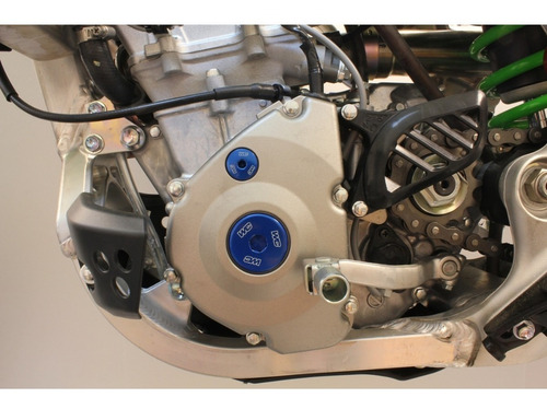 Imagen 2 de 3 de Tapón Motor Anodizado Kx250f 11-19 450 09-18 Worksconnection