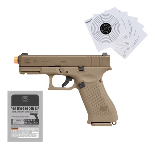 Airsoft Glock 19x Gen 5 Blowback Bbs Co2 6mm Xtreme C